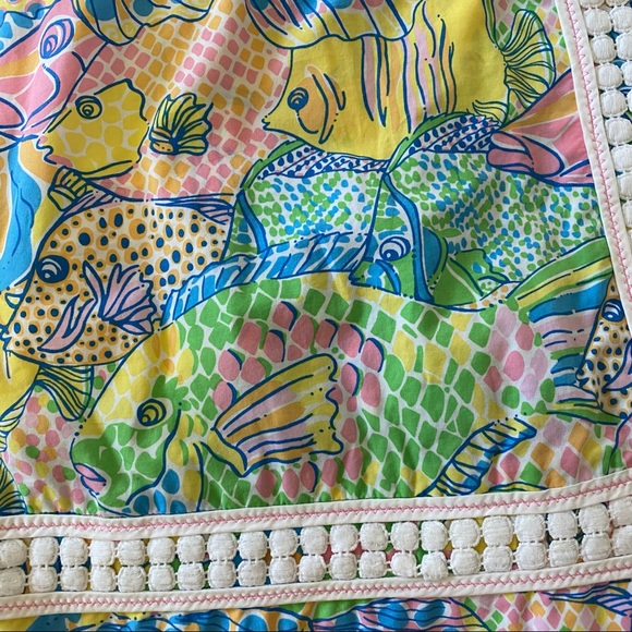 RARE Lilly Pulitzer Party School of Fish Skort Sz 0 - Picture 5 of 6